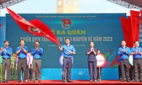 Phó Chủ tịch nước Võ Thị Ánh Xuân dự Lễ ra quân Chiến dịch Thanh niên tình nguyện hè